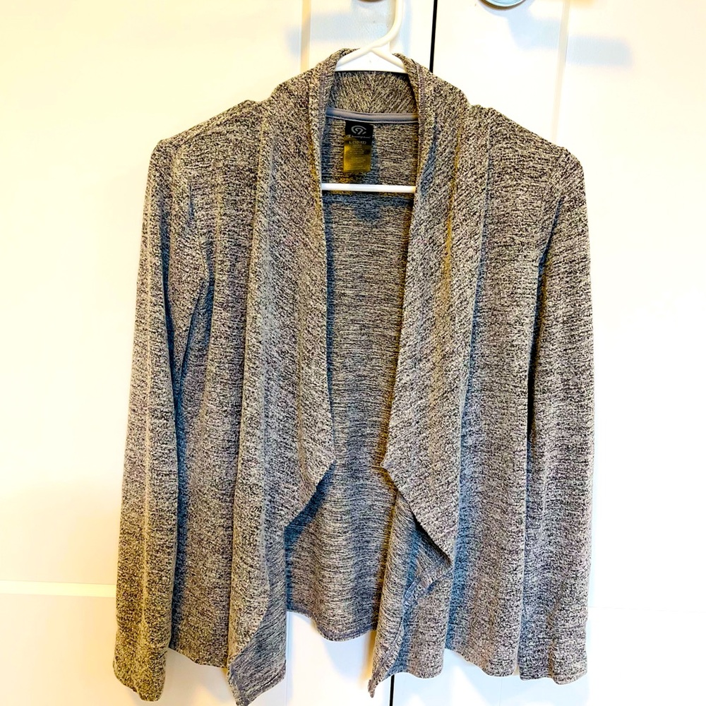CHAMPION: girls grey heathered cardigan